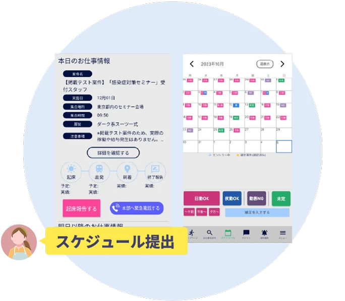 シフト管理機能